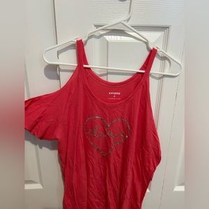 Express size small off the shoulder t shirt
